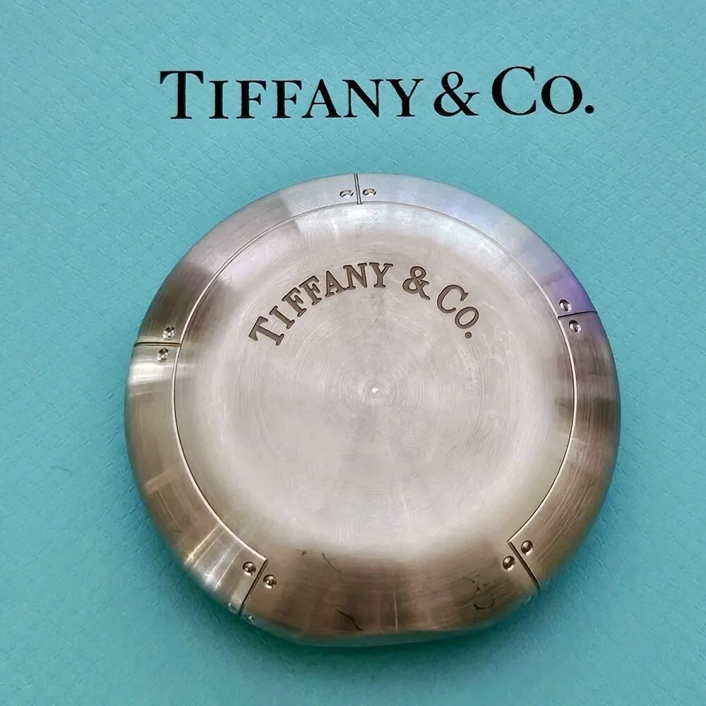 RARE Tiffany & Co. Streamerica Perisphere Trinket/ Pill Box, Paperweight 145 gr